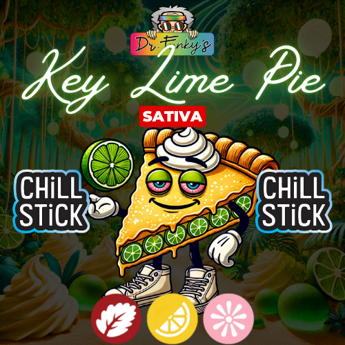 Photograph of product: Dr. Funky's | Infused Pre-Roll | Chill Stick | Key Lime Pie | 0.6g