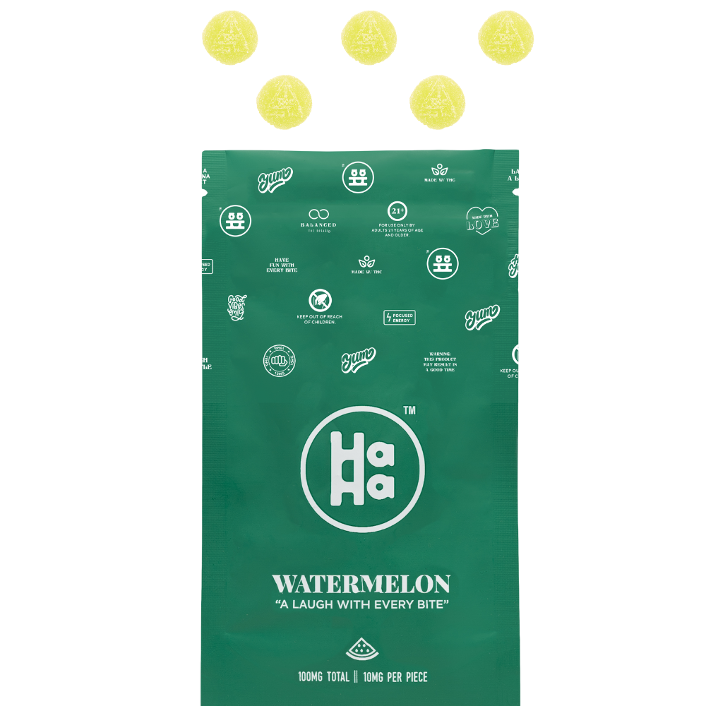 Photograph of product: Watermelon Gummies 100mg (10-Pack | 10mg Each)