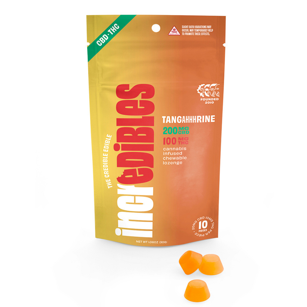 Photograph of product: Sour Tangahhharine 2:1 10mg (10ct) - Incredibles