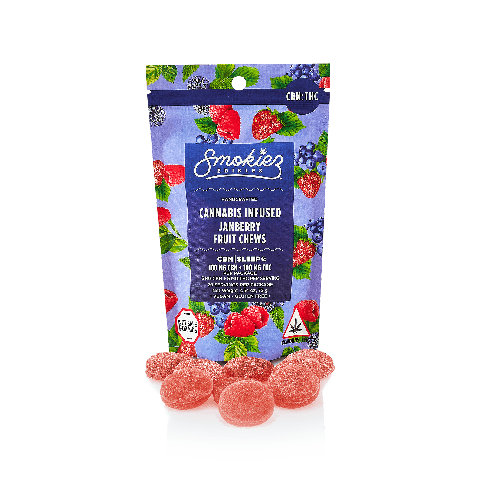 Photograph of product: Jamberry 1:1 CBN:TH-oui | Gummies 100mg - Chill