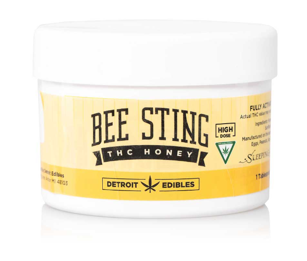Photograph of product: Detroit Edibles Bee Sting Honey | 200mg