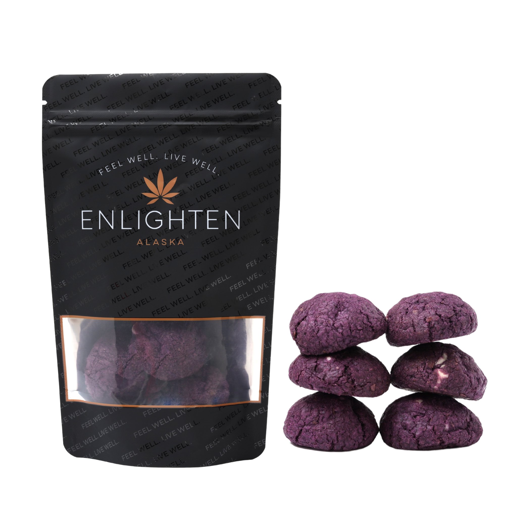 Photograph of product: Ube and Toasted Coconut Cookies - 100mg