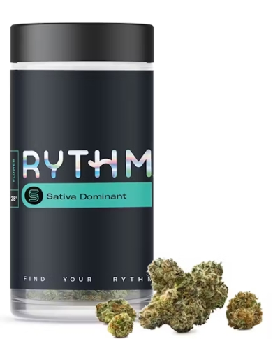 Photograph of product: Rythm Sour Diesel Whole Flower - 0801 - 28g