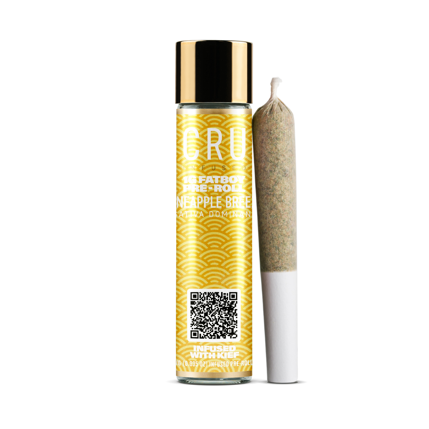 Photograph of Product: CRU - Pineapple Breeze Fat Boy -Infused Pre Roll