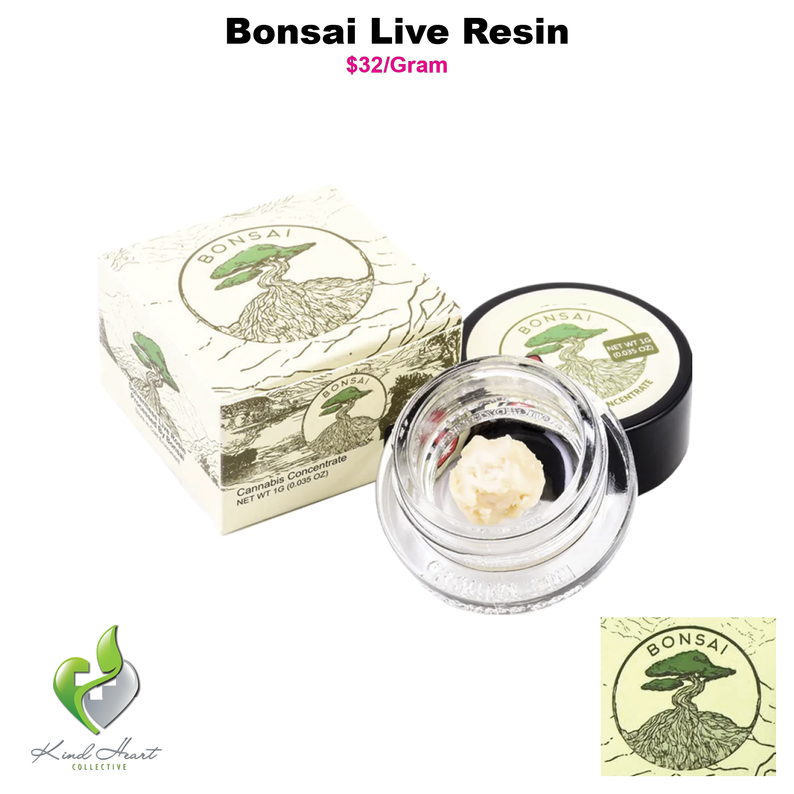 Photograph of product: Strawberry Cooler 1G Live Resin, Bonsai (Taxes Included)