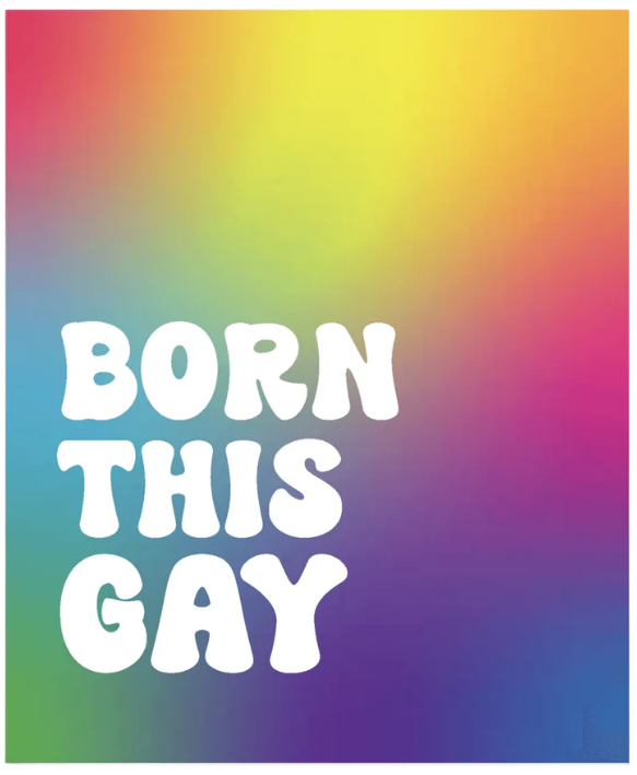 Photograph of product: Born This Gay
