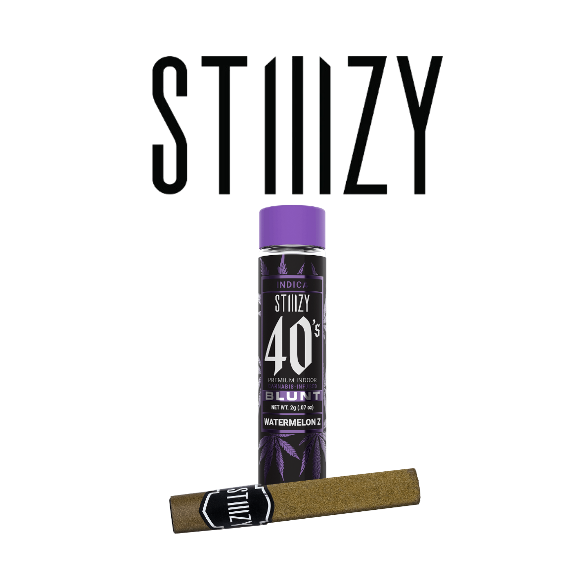 Photograph of product: STIIIZY 40's Infused Blunt 2g Watermelon Z
