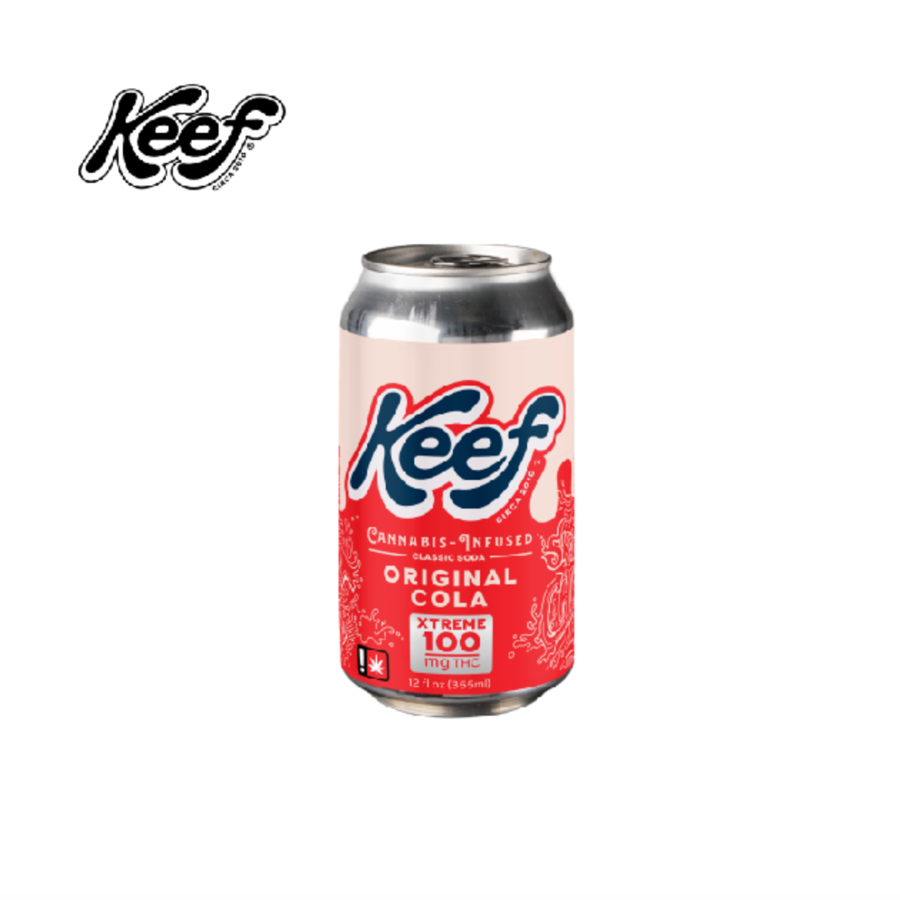 Photograph of product: ORIGINAL COLA XTREME 100MG SODA