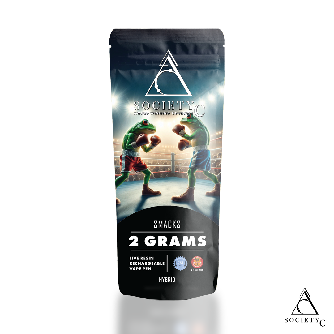 Photograph of product: Society C Smacks All-In-One Live Resin Vape | 2g