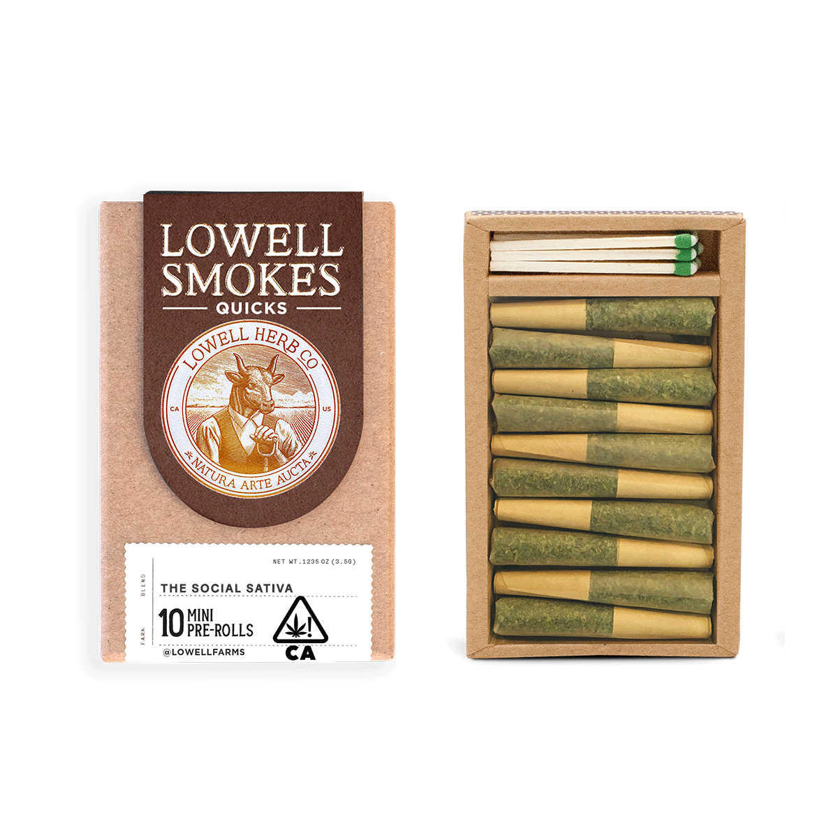 Photograph of product: Lowell Herb Co. | The Social Oui'd Quicks (10 Packs) | 3.5g