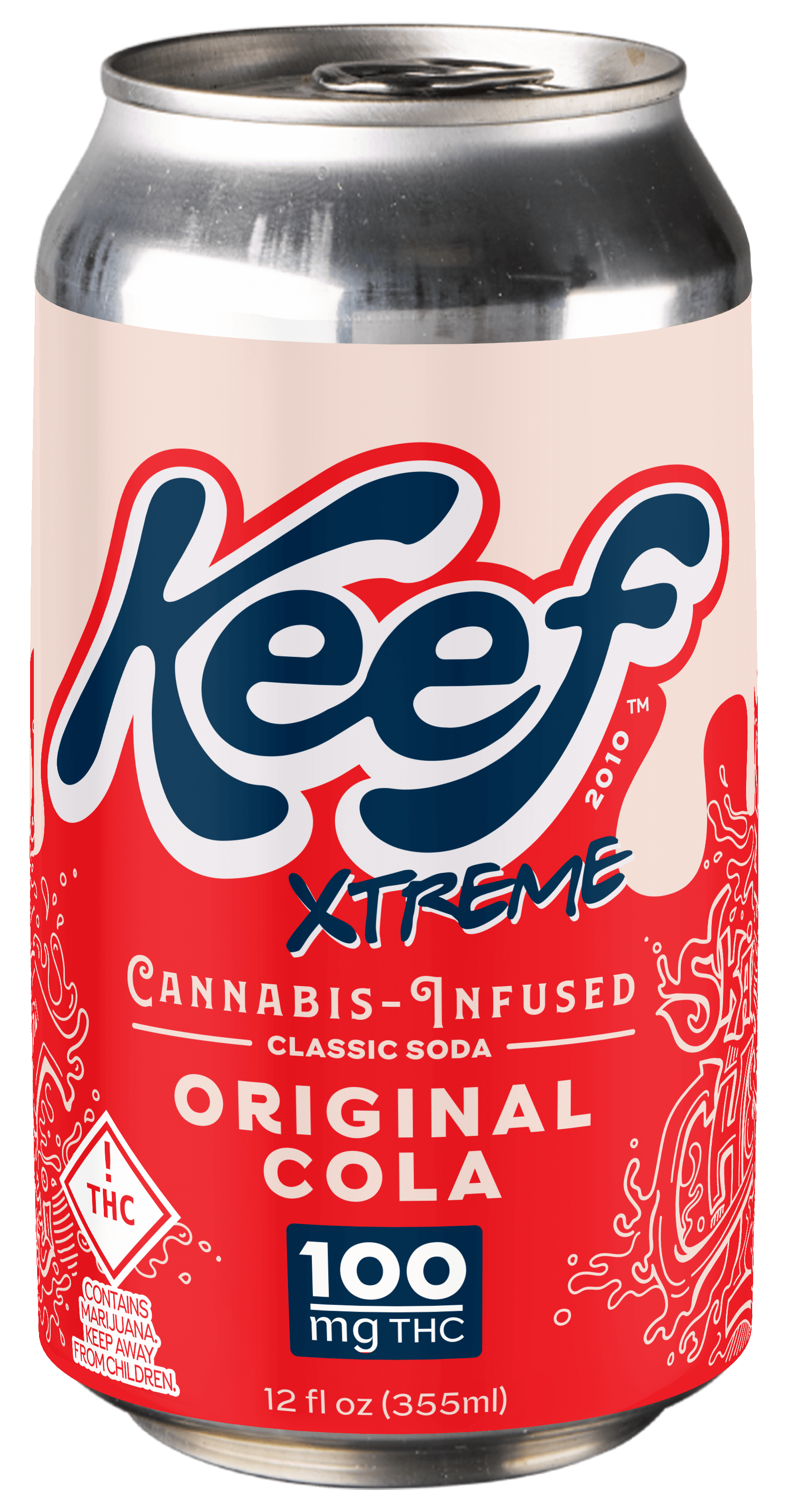 Photograph of product: Keef Soda | Infused Beverage | Cola | 100mg