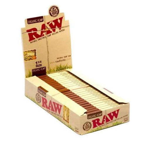 Photograph of product: RAW | Authentic Rolling Papers 1 1/4" Hemp Organic