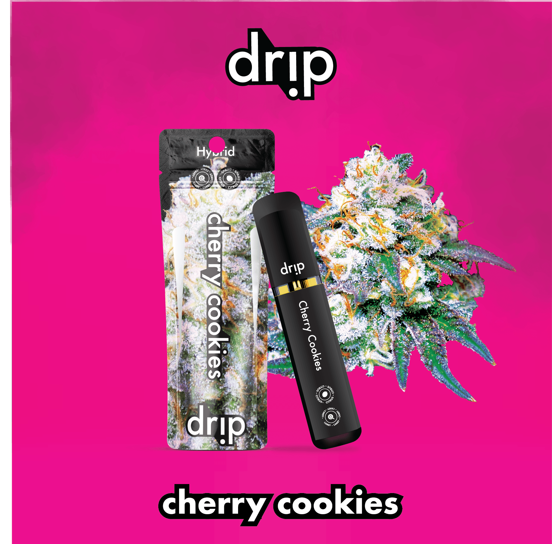 Photograph of product: Drip | Cherry Cookies All-In-One Disposable
