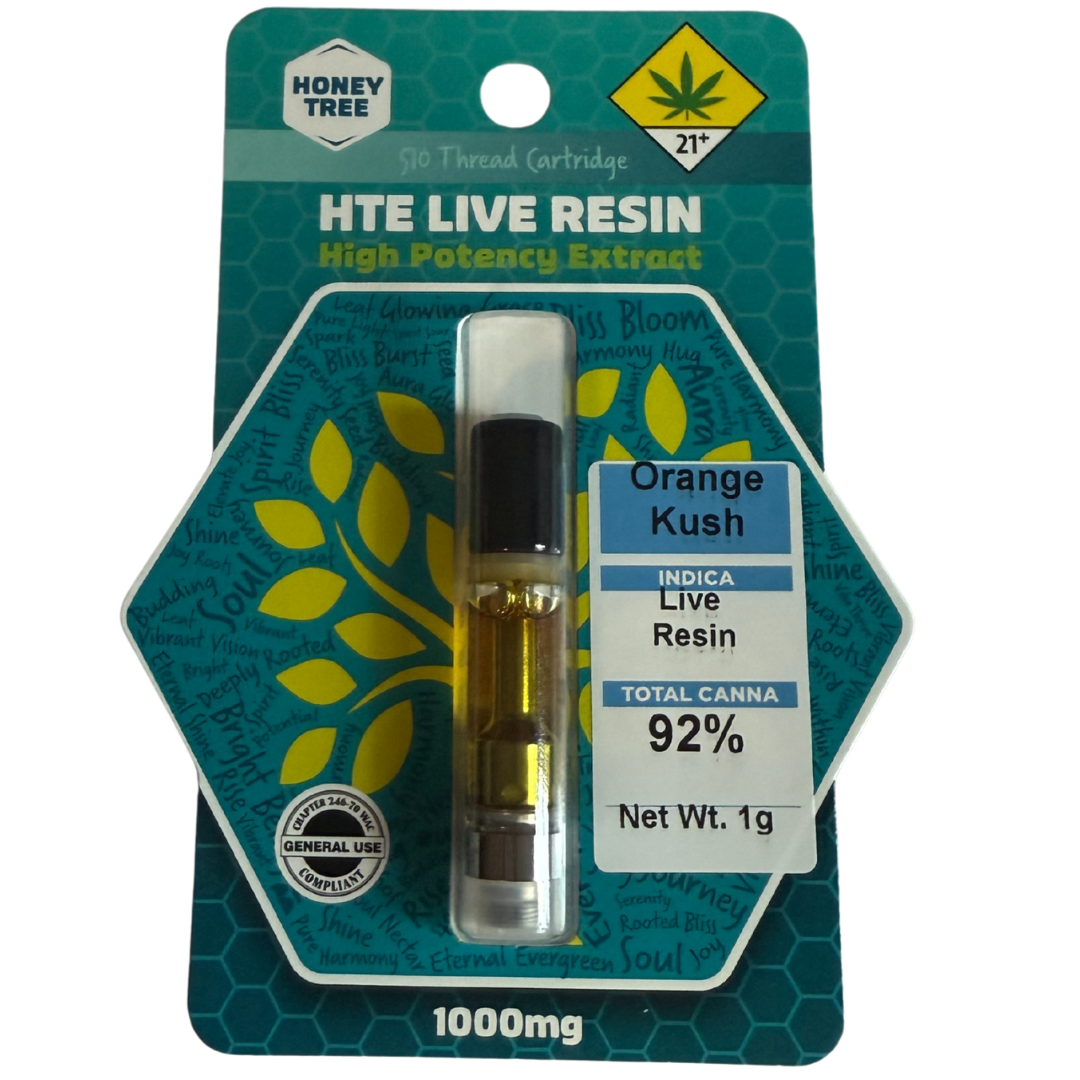 Photograph of product: Honey Tree Orange Kush HTE LR Cartridge Oui'd