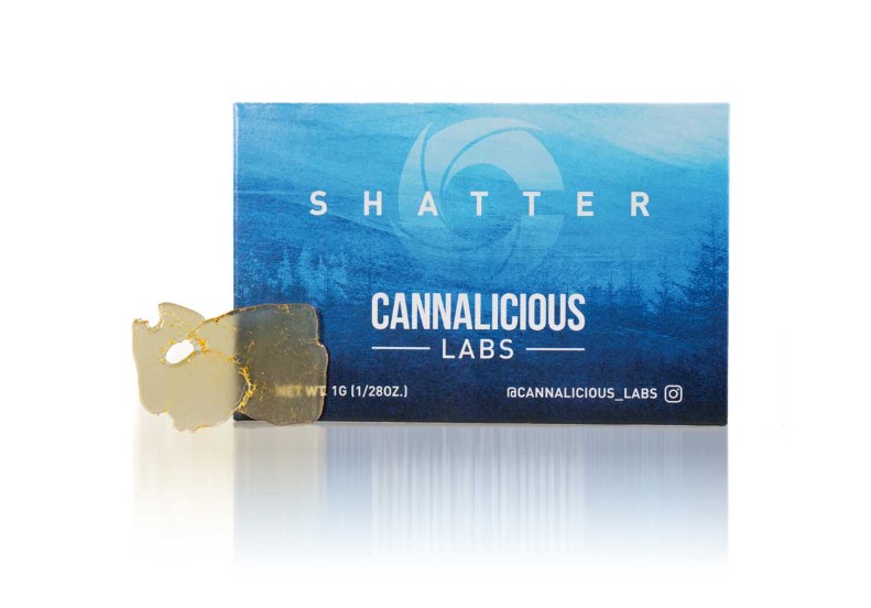 Photograph of product: Cannalicious | Strawberry Dream | 1G Shatter