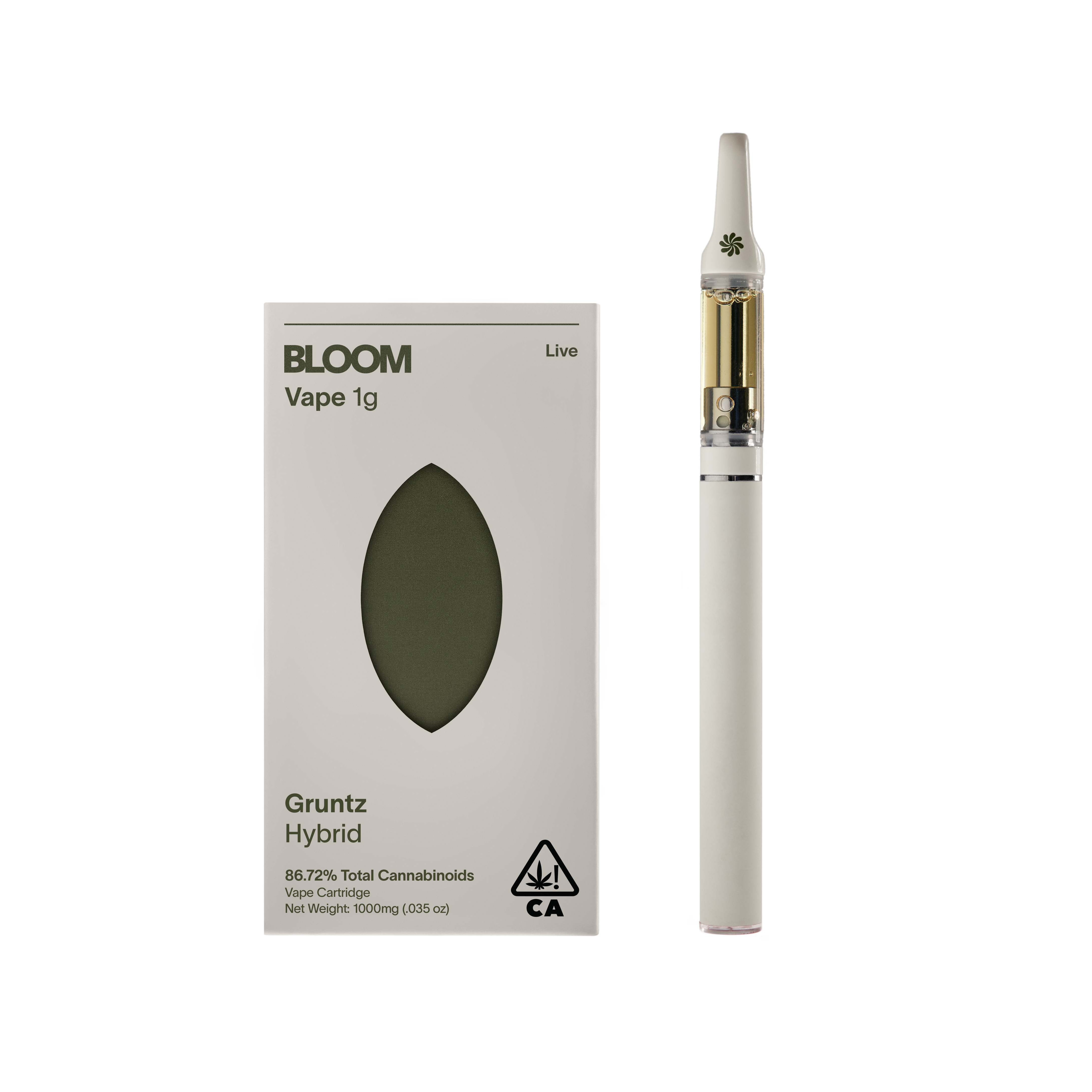 Photograph of product: GRUNTZ 1G LIVE RESIN CARTRIDGE