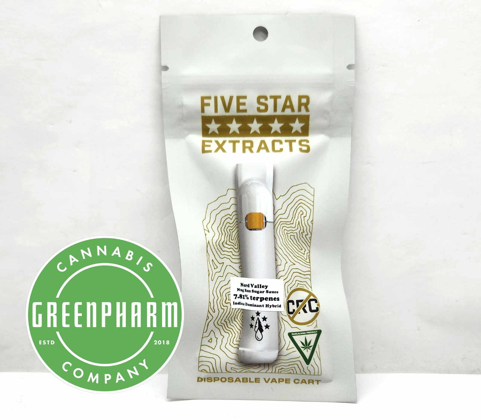 Photograph of product: Disposable Vape | True North | Nerd Valley Nug Run Sugar Sauce