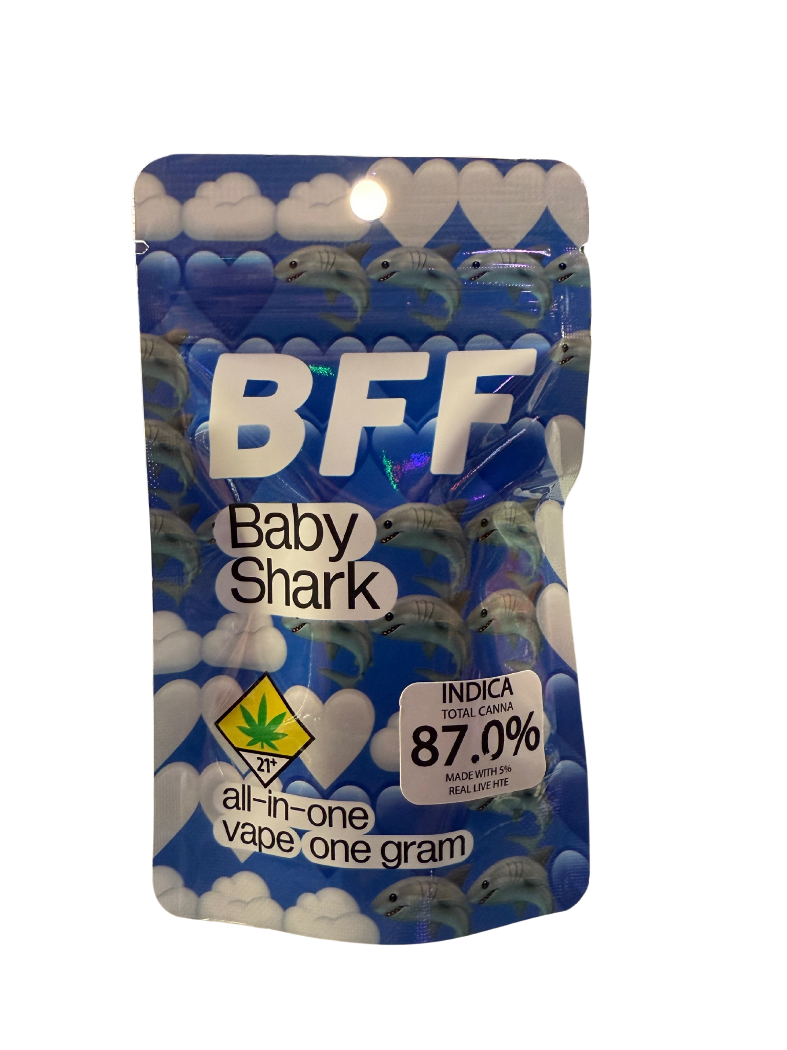 Photograph of product: BFF | Baby Shark | Flavored Disposable | DOH | 1g