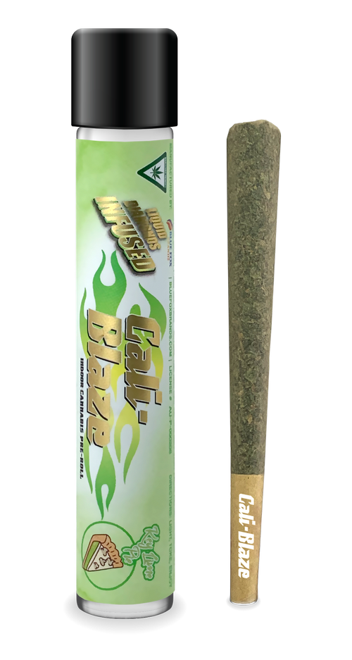 Photograph of product: Cali-Blaze | Key Lime PIe | 1.2G Liquid Diamond Infused Pre-Roll