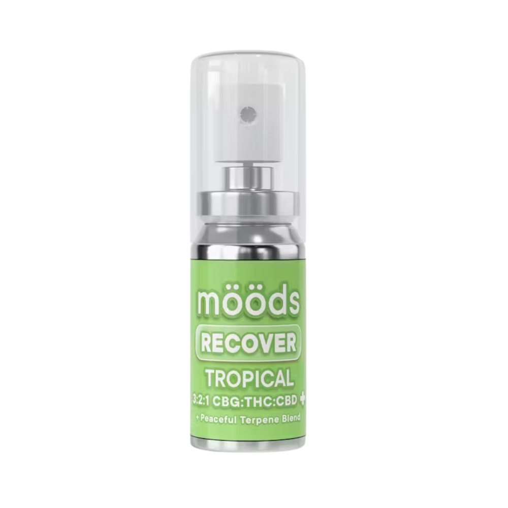 Photograph of product: RECOVERY CBG CBD TROPICAL SPRAY TINCTURE 500MG - MOODS
