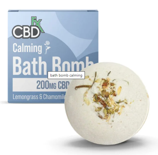 Photograph of product: CBDfx | CBD Calming Bath Bomb - Lemongrass & Chamomile | 200mg