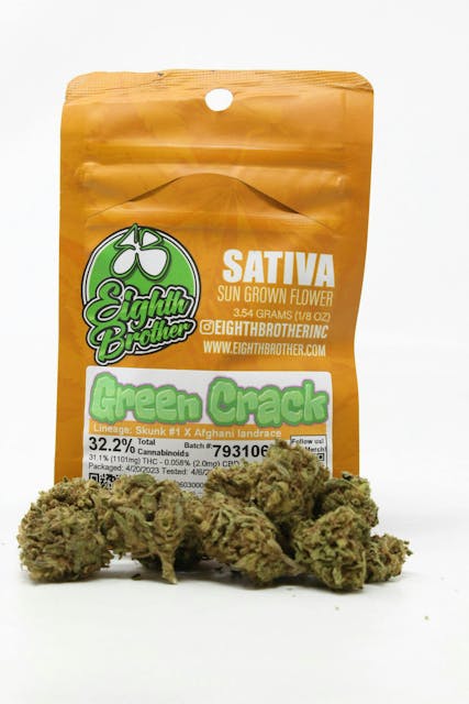 Photograph of product: Green Crack | 3.5g Flower