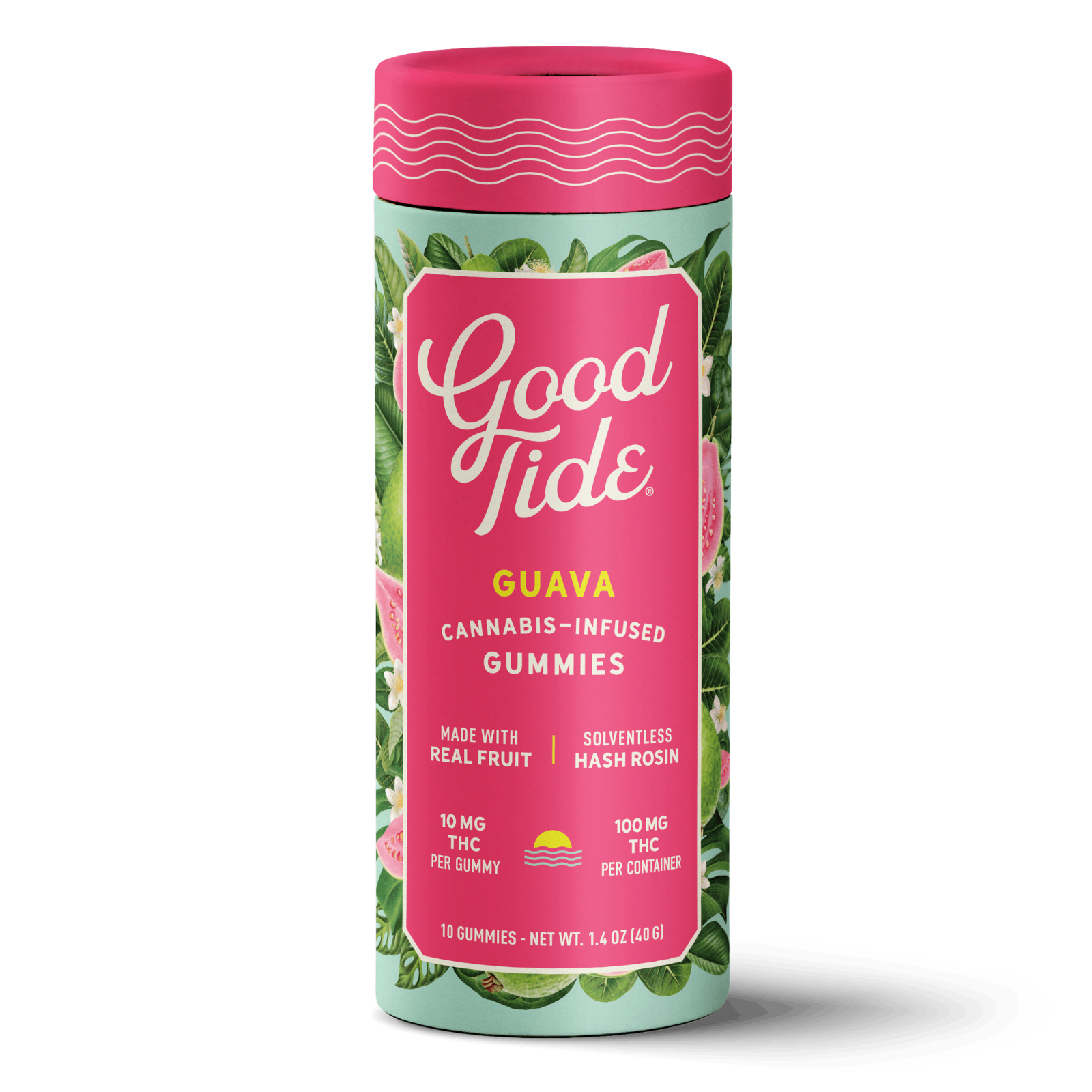 Photograph of product: Good Tide | Guava BALANCED | au chocolat Rosin Gummies | 200mg