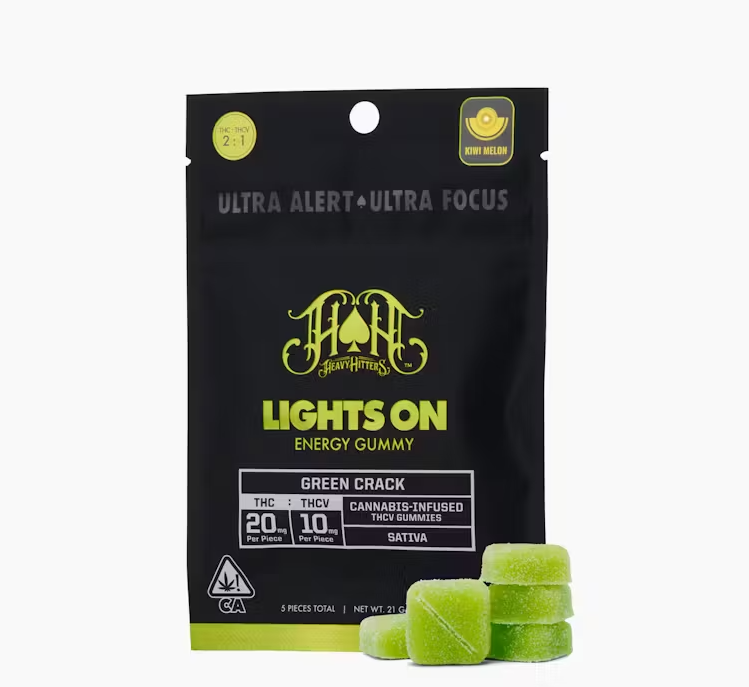 Photograph of product: Green Crack 2:1 Thc:Thcv (5pk/100mg) Gummies [S]