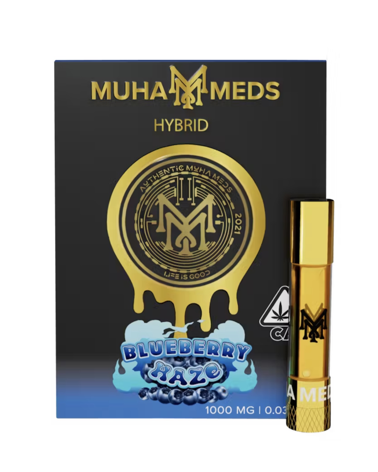 Photograph of product: AU Muha: Blueberry Haze Cart 1G