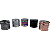 Photograph of product: 63mm Zinc 4pc Glitter Top Grinder | Assorted Colors