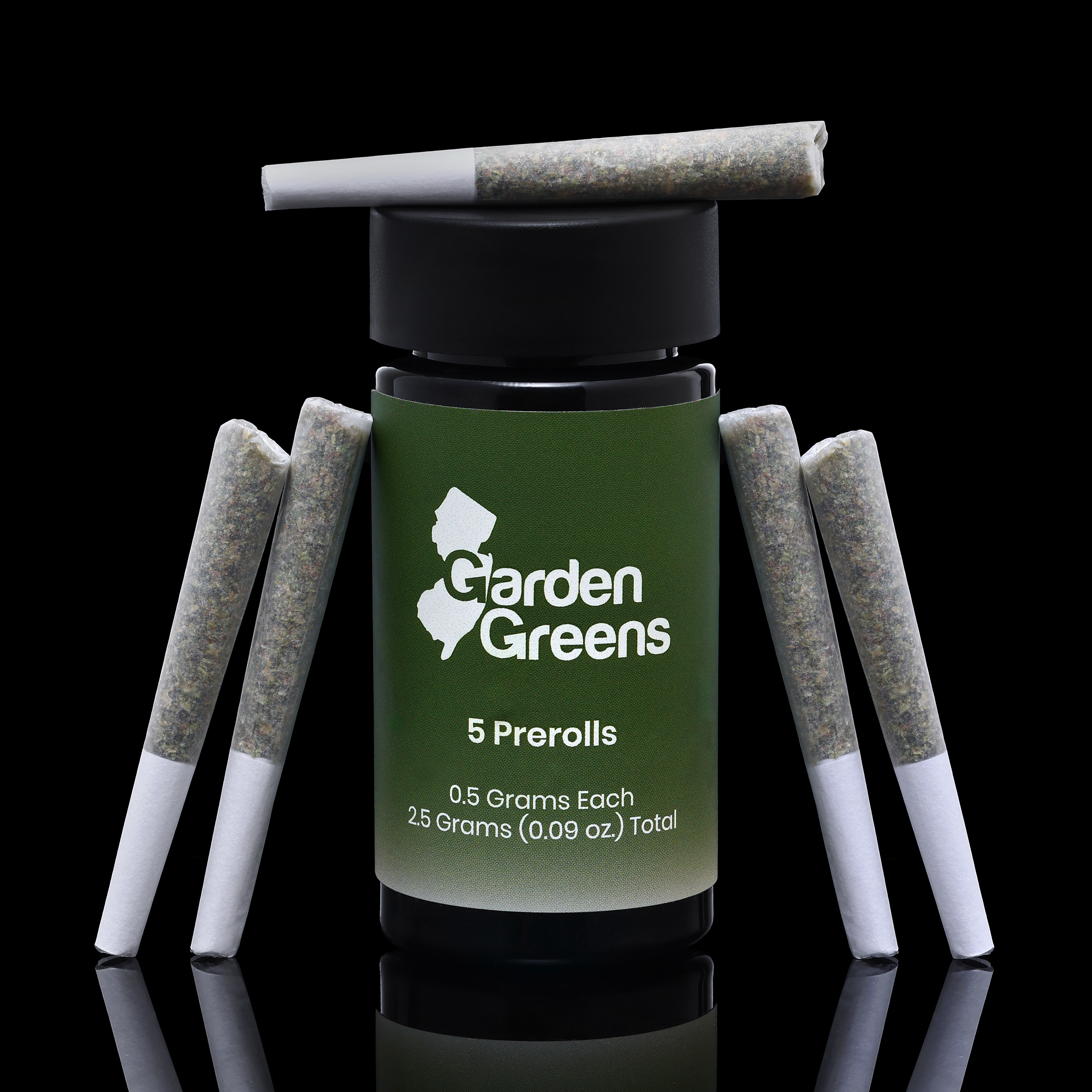 Photograph of product: Garden Greens Prerolls 5pk | Ice Wookie l 2.5g (Hybrid)