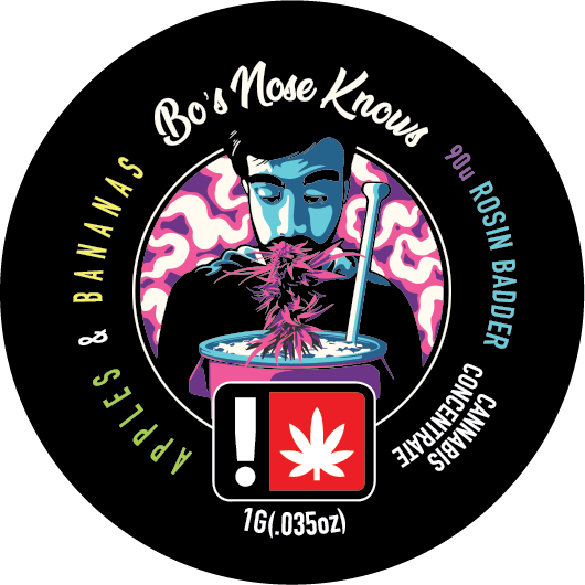 Photograph of product: BNK - Apples and Banana's 90u - Live Rosin