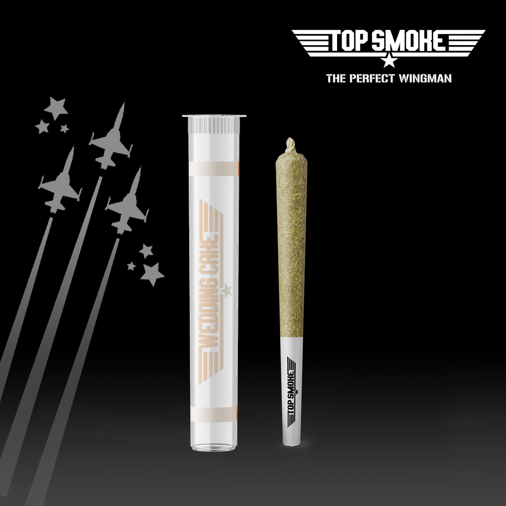 Photograph of product: Top Smoke | Wedding Cake | 1g Preroll | REC