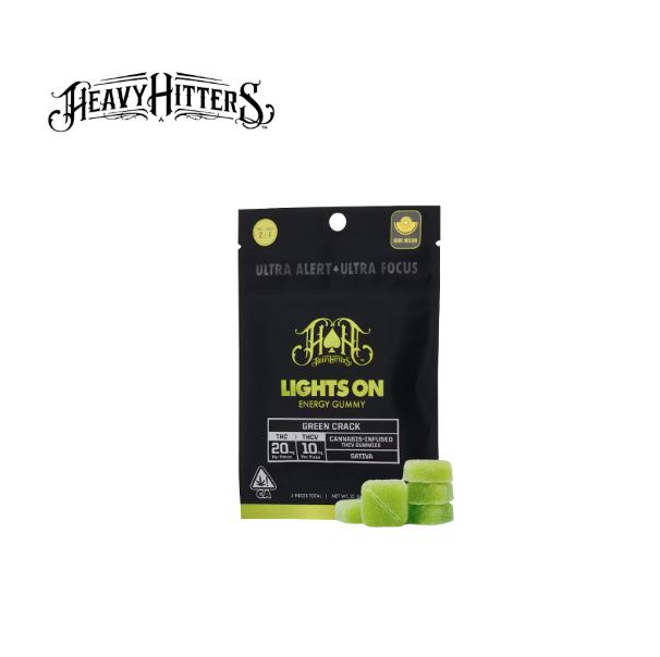 Photograph of product: GREEN CRACK 100MG TH-oui 50MG TH-ouiV 5 PACK GUMMIES