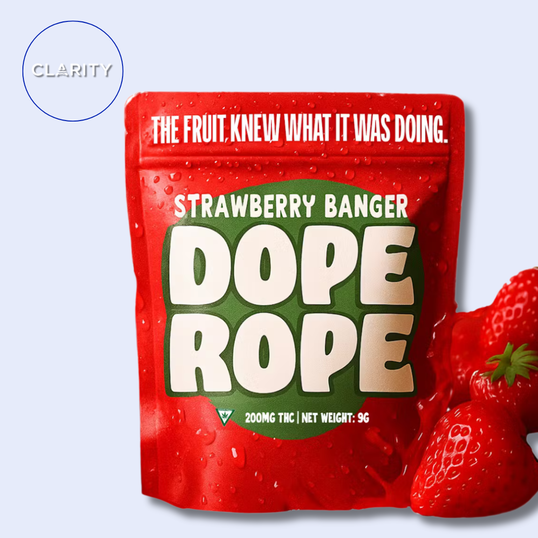 Photograph of product: Dope Rope | 200mg Rope Gummy | Wacky Watermelon
