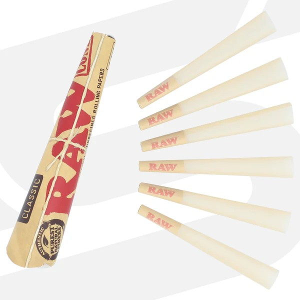 Photograph of product: Raw - Classic 1 1/4 - 6 Pack Cones
