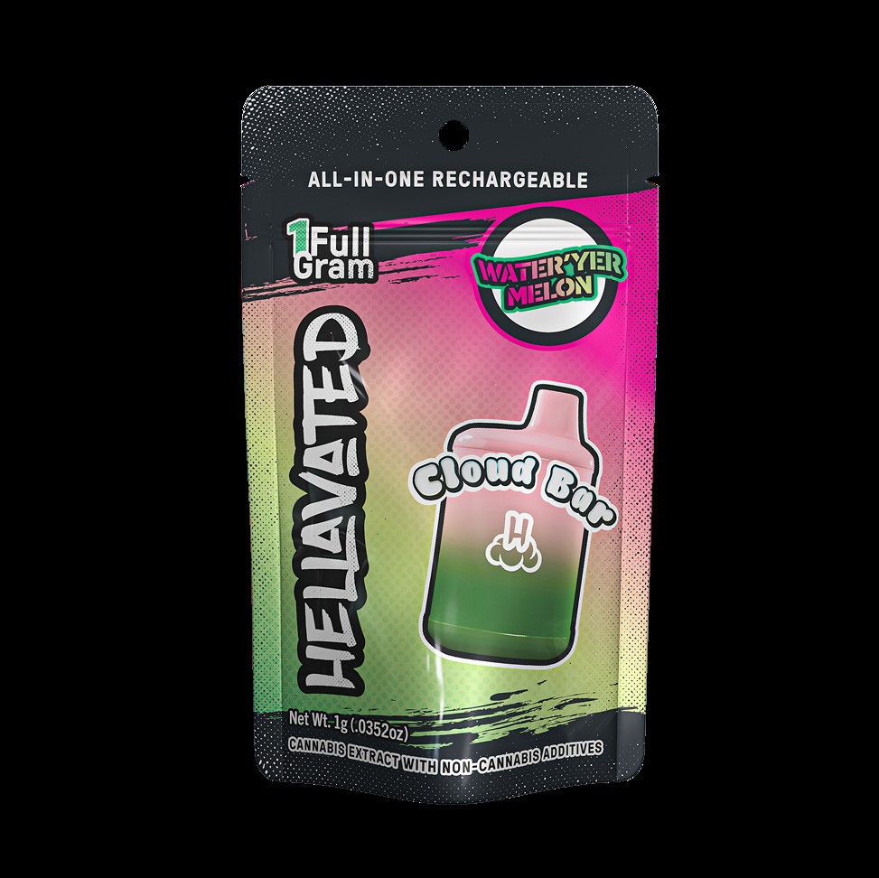 Photograph of product: Hellavated Cloud Bar Water'yer Melon 1g