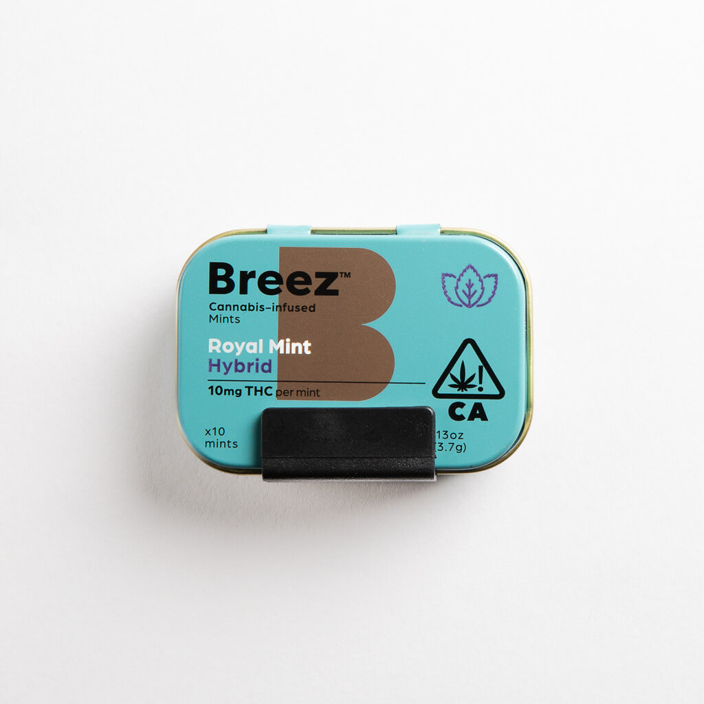 Photograph of product: Breez - Hybrid Royal Mint - Mints - 10pk/100mg
