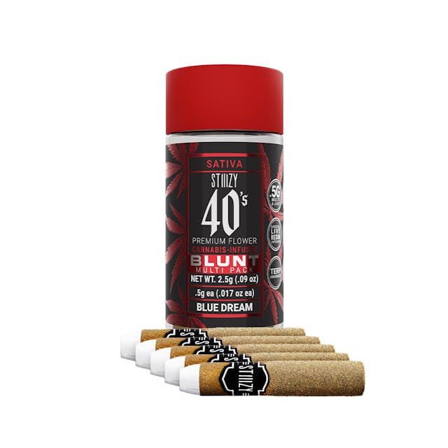 Photograph of product: Blue Dream Mini Blunts Infused 40's 5pk - 2.5g - 