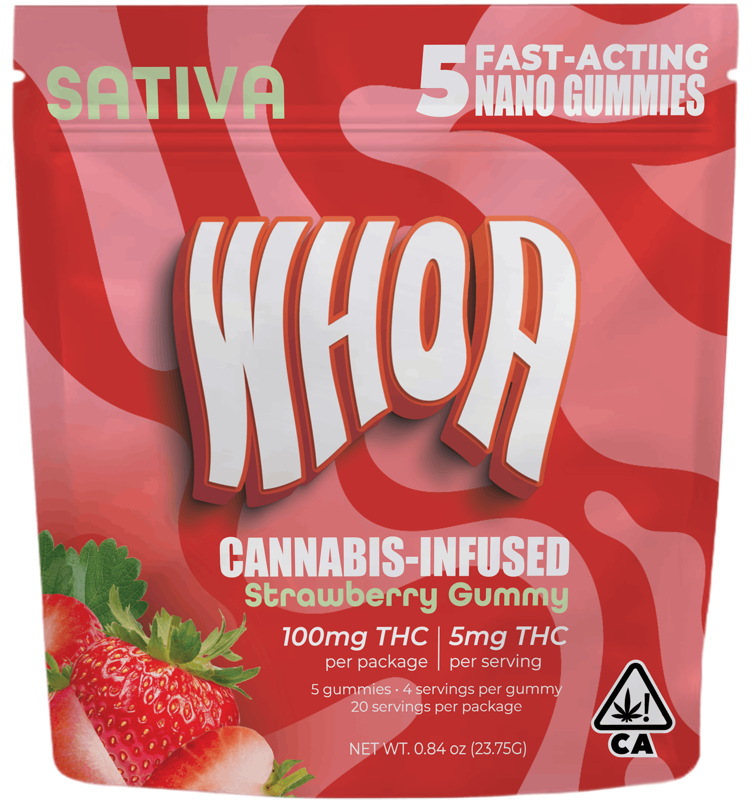 Photograph of product: STRAWBERRY | Oui'd GUMMY 5PK | 100MG