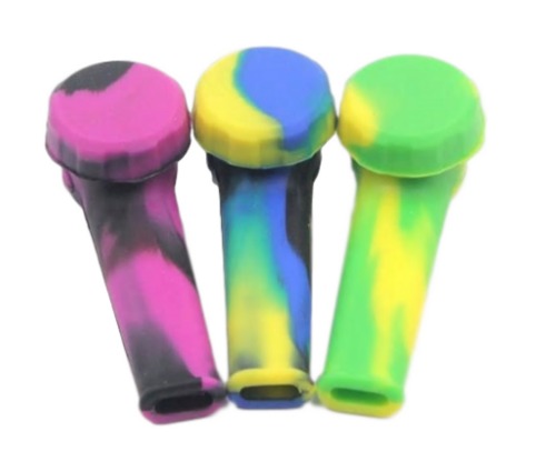 Photograph of product: Compact Silicone Hand Pipe (Assorted)