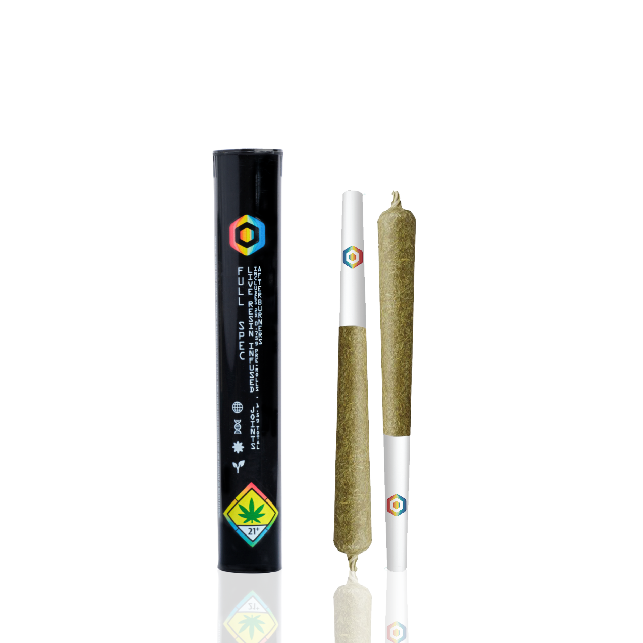 Photograph of Product: Full Spec Afterburner - Apple Polisher (SH) - LR Infused Pre-rolls 0.75g x 2pk - 1.5g