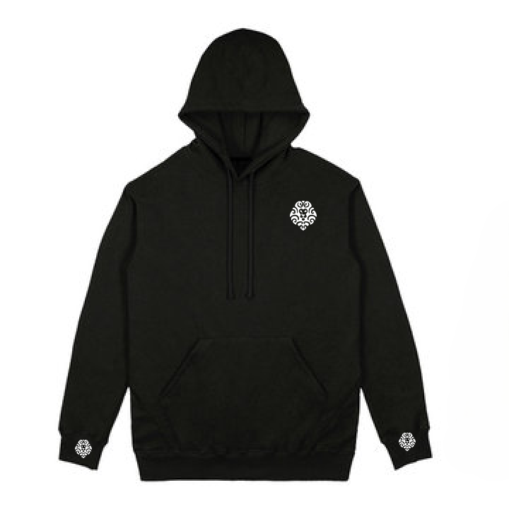 Photograph of product: Super Heavyweight Pullover Hooded Sweatshirt (Key with Name) - Black - M - The Heritage Club