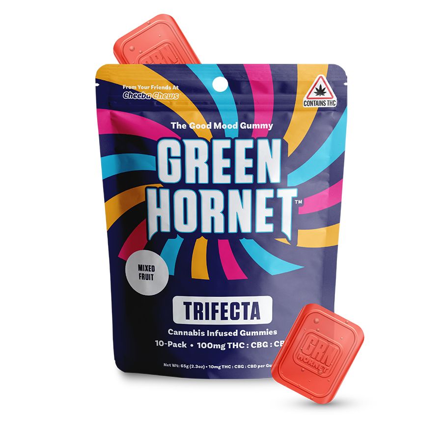 Photograph of product: Green Hornet | Trifecta Gummies | 100mg