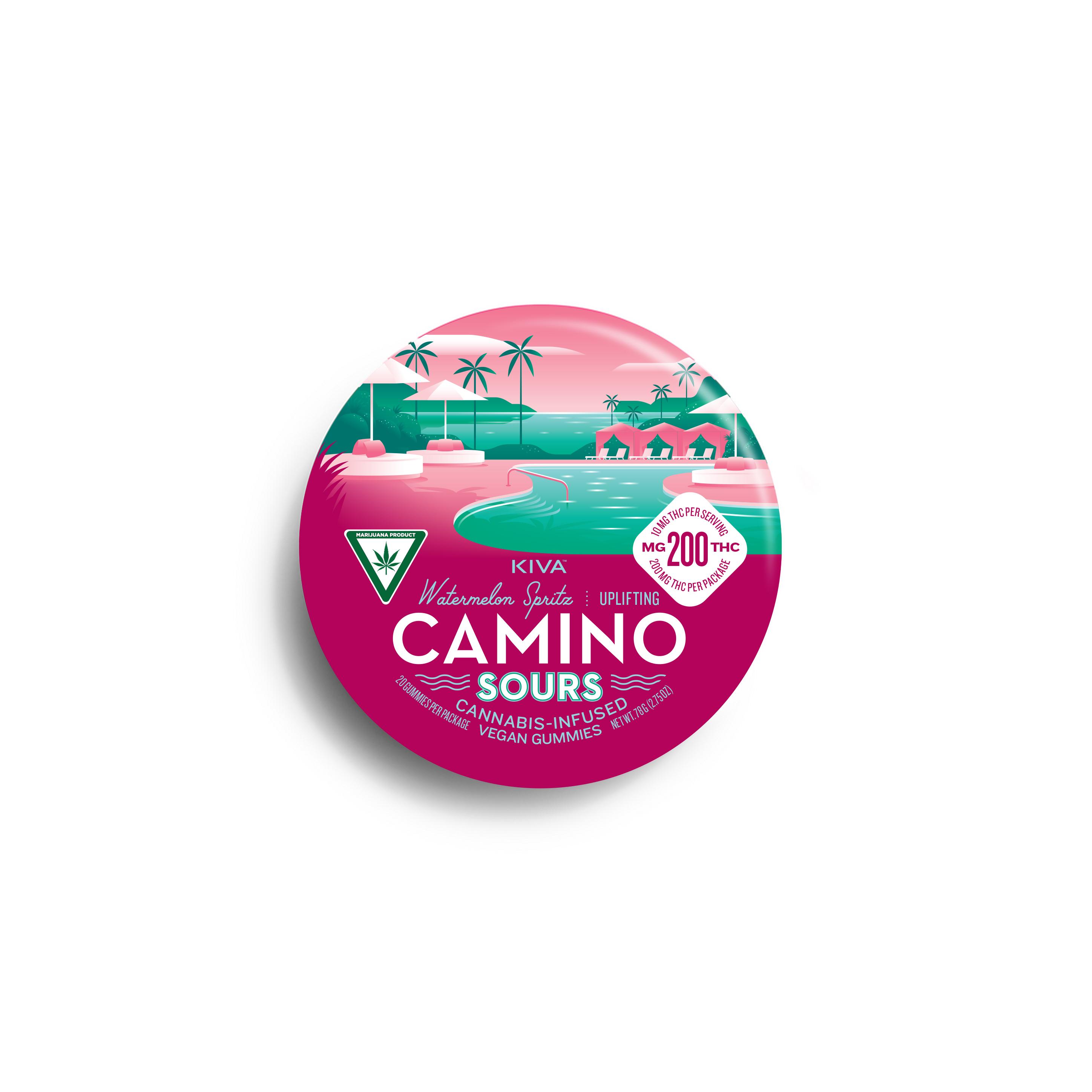 Photograph of product: Camino | Sour Gummies | Uplifting | Watermelon Spritz | 200mg