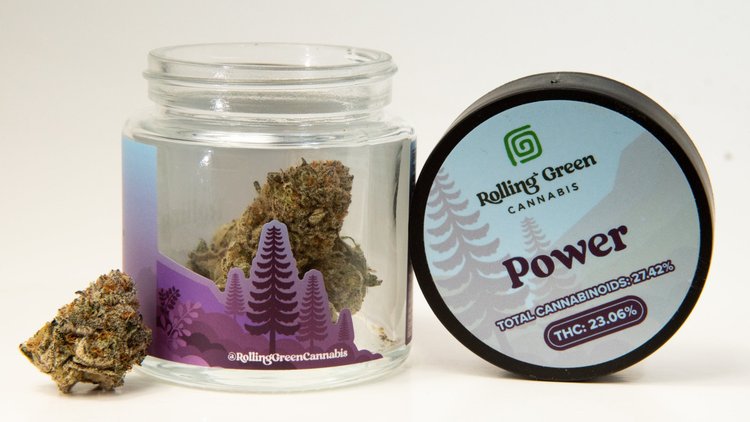 Photograph of product: Rolling Green Jar Power - 3.5g