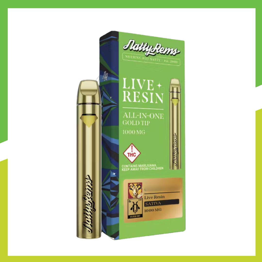 Photograph of product: Flo Driver  - Gold Tip AIO | Live Resin Disposable Vape | Focus