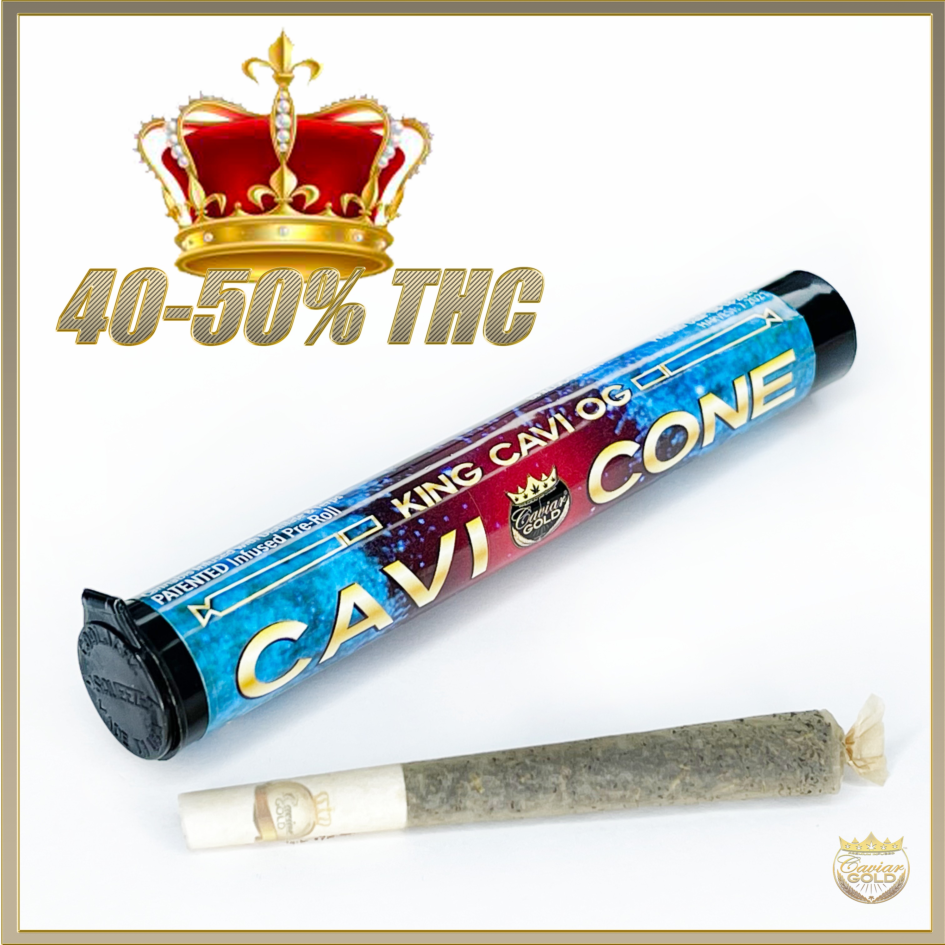 Photograph of product: King Cavi Infused Pre-Roll - King Cavi OG