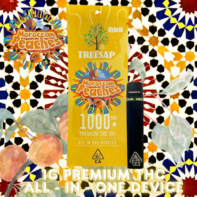 Photograph of product: Treesap 1g AIO Moroccan Peaches - 
