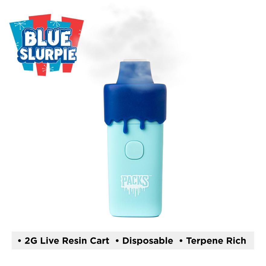 Photograph of product: Packwoods - 2g Live Resin Disposable - - Blue Slurpie